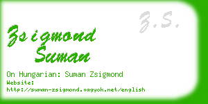 zsigmond suman business card